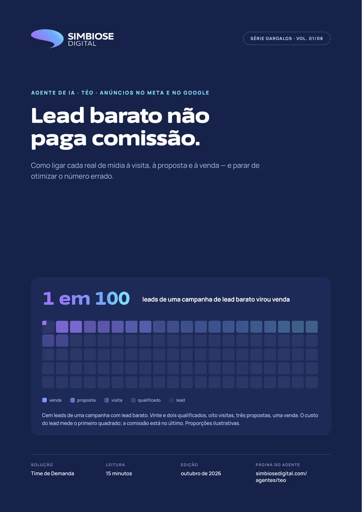 Capa do material Série Gargalos 1: Lead barato não paga comissão