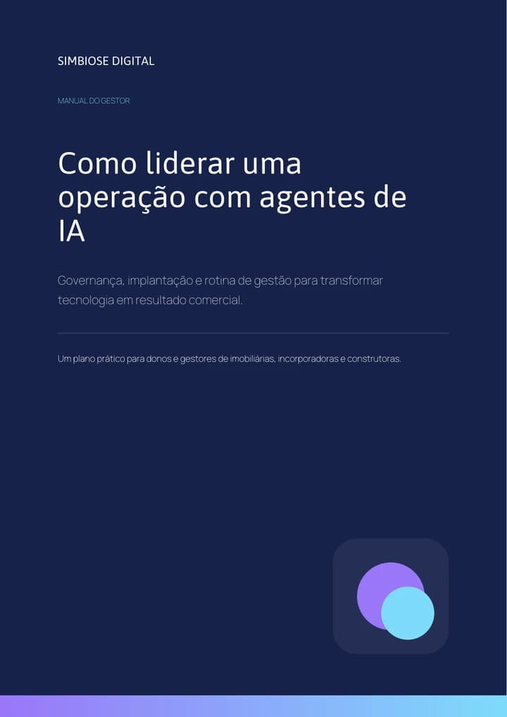 Capa do material Manual do gestor de agentes de IA